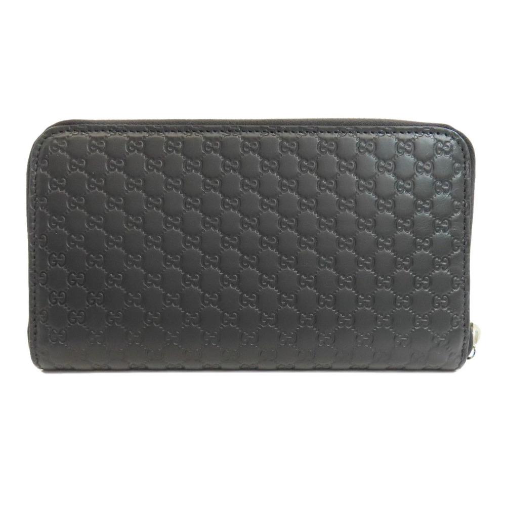Gucci Signature Leather GG Wallet ssima Long Black